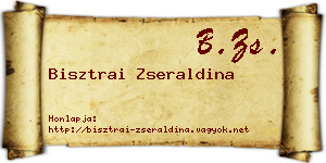 Bisztrai Zseraldina névjegykártya